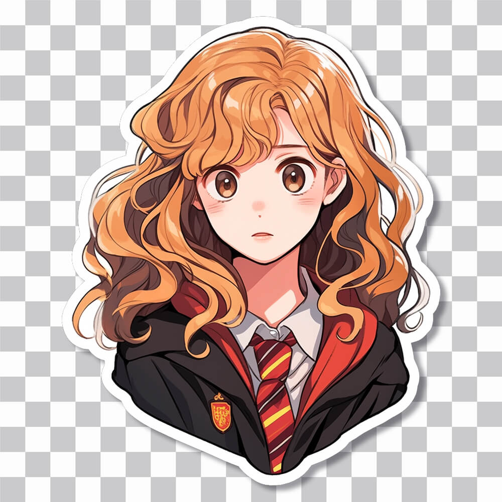 anime hermione granger harry potter sticker cover