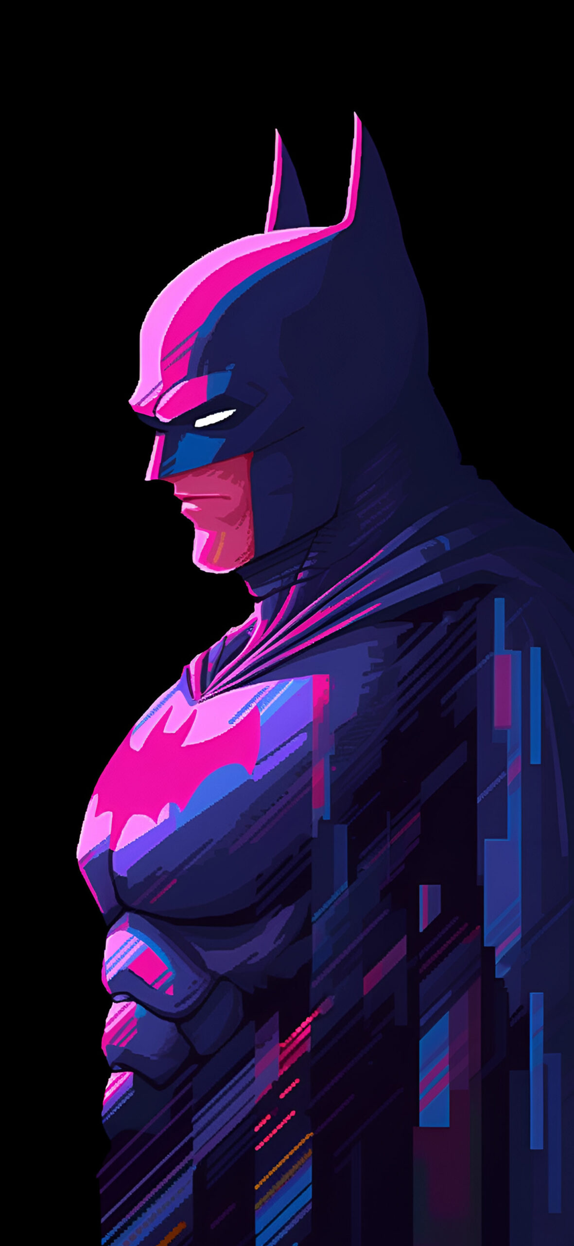 DC batman glitch wallpaper Cool superhero dark wallpaper for i