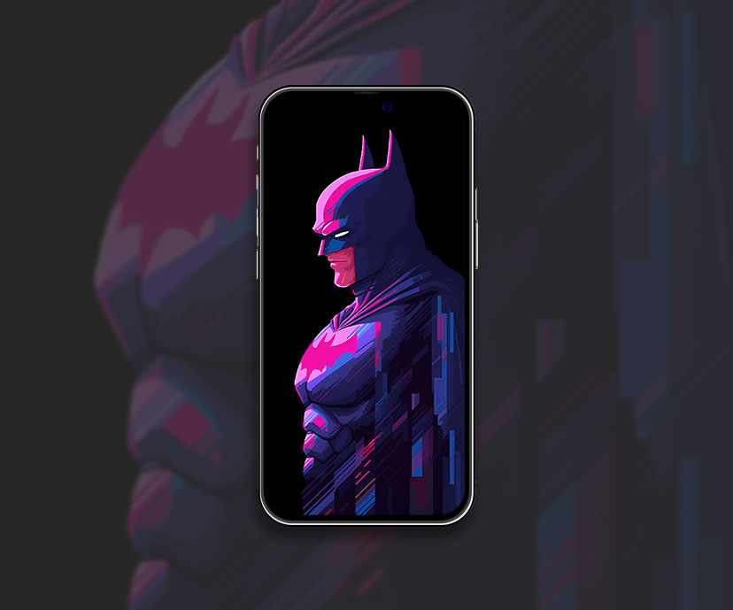 DC batman glitch wallpaper Cool superhero dark wallpaper for i
