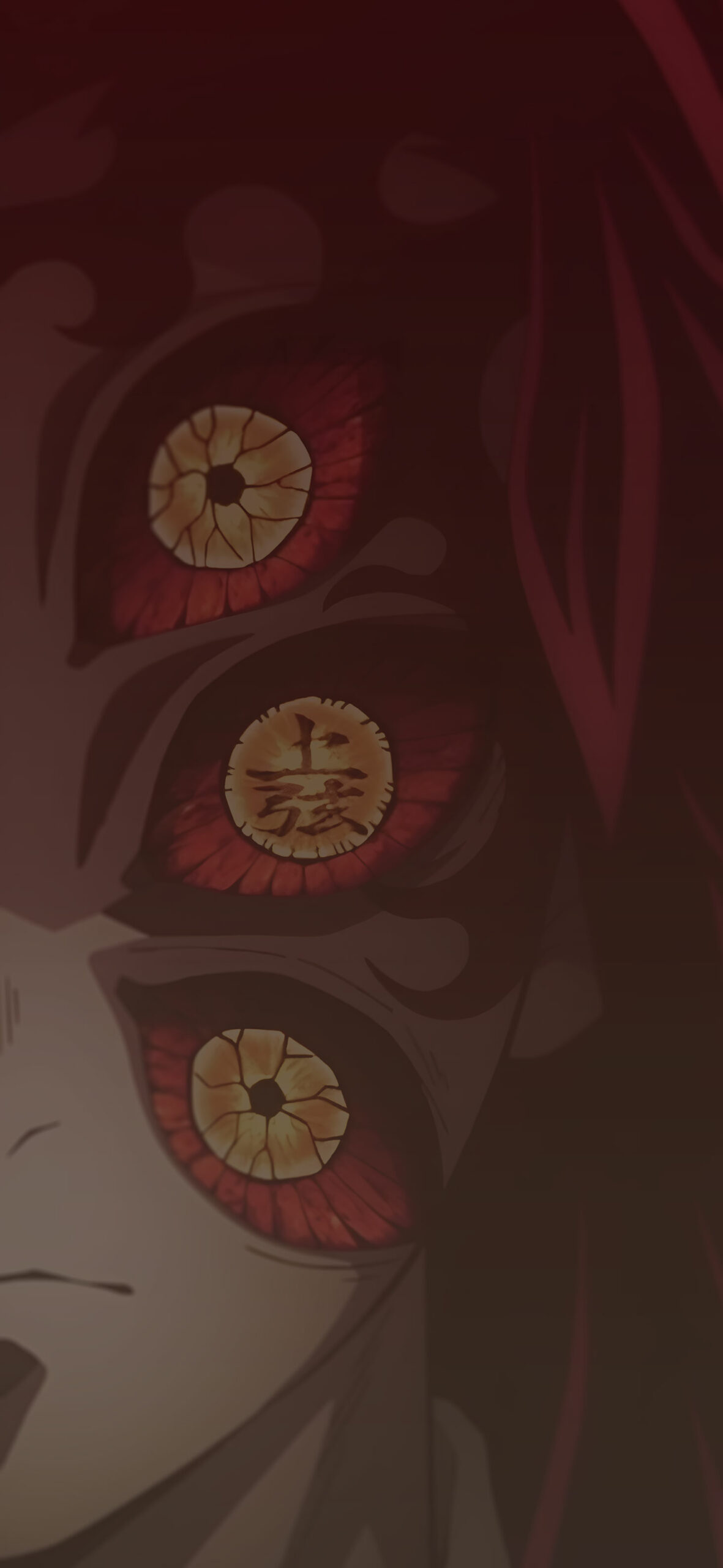 Demon slayer kokushibo face wallpaper Scary anime art wallpape