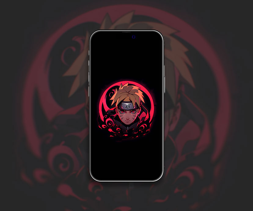 Determined naruto with red eyes wallpaper Cool anime aesthetic