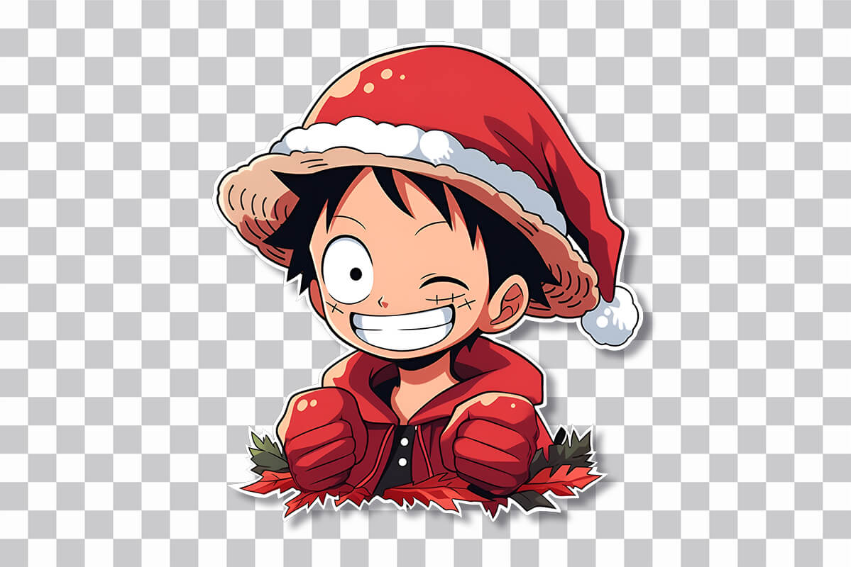 Merry Christmas From Monkey D. Luffy One Piece , Monkey D. Luffy