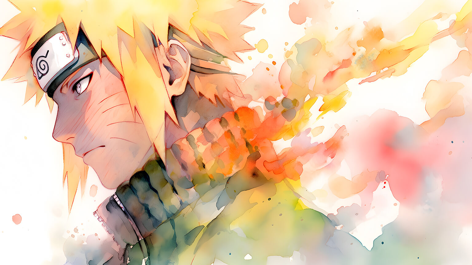 Naruto Uzumaki Wallpaper 4K, Autumn, Chibi, Digital Art