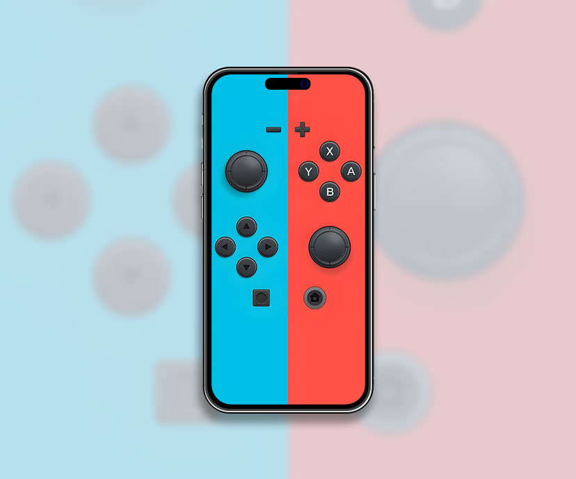 Nintendo switch joy con art fond d’écran Cool esthétique de jeu wa