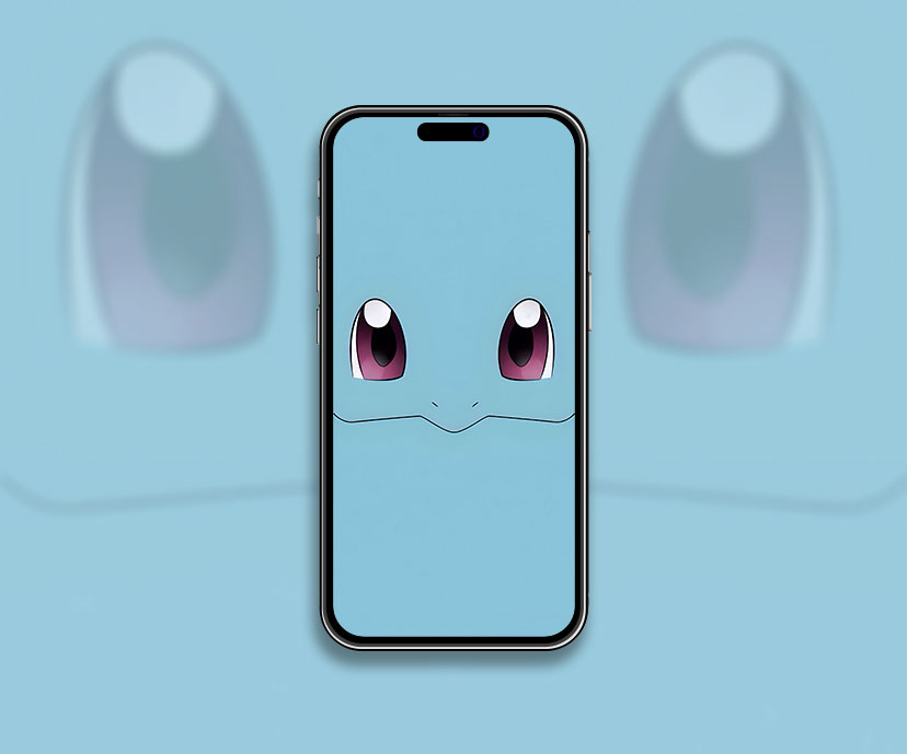 Pokémon carapuce visage bleu clair fond d’écran Meilleur anime aesthet