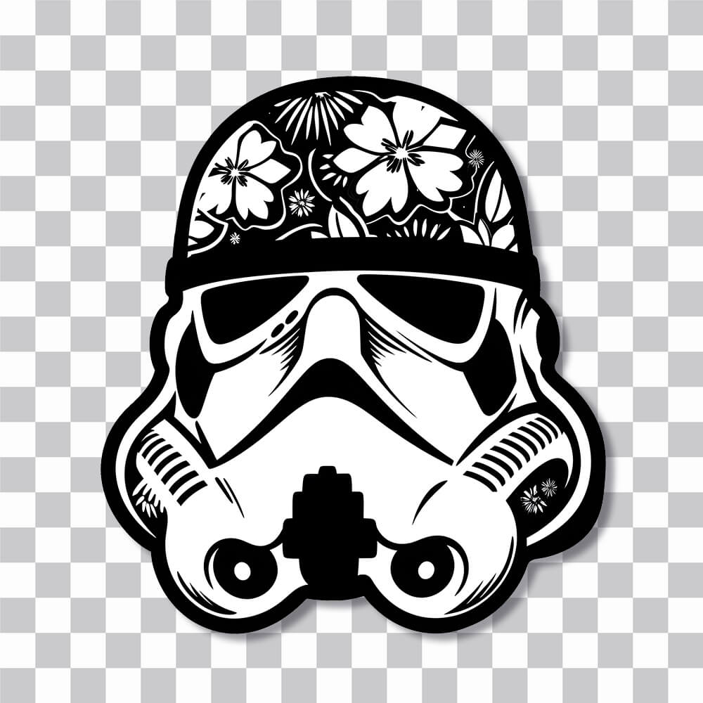 star wars hippie stormtrooper sticker cover