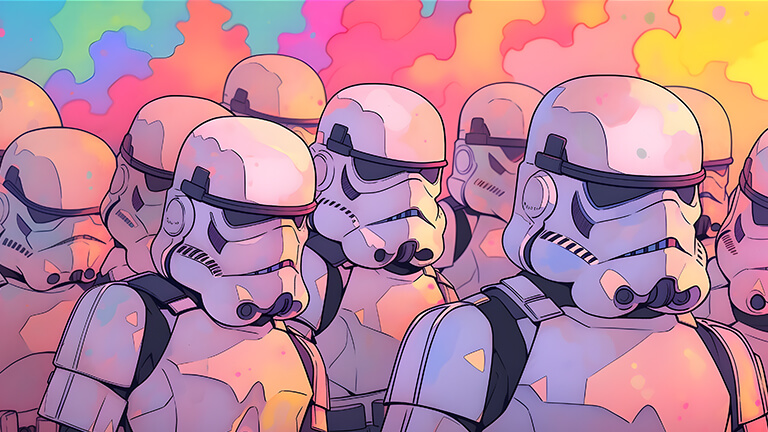Star Wars Stormtroopers Army Cubierta de fondo de escritorio