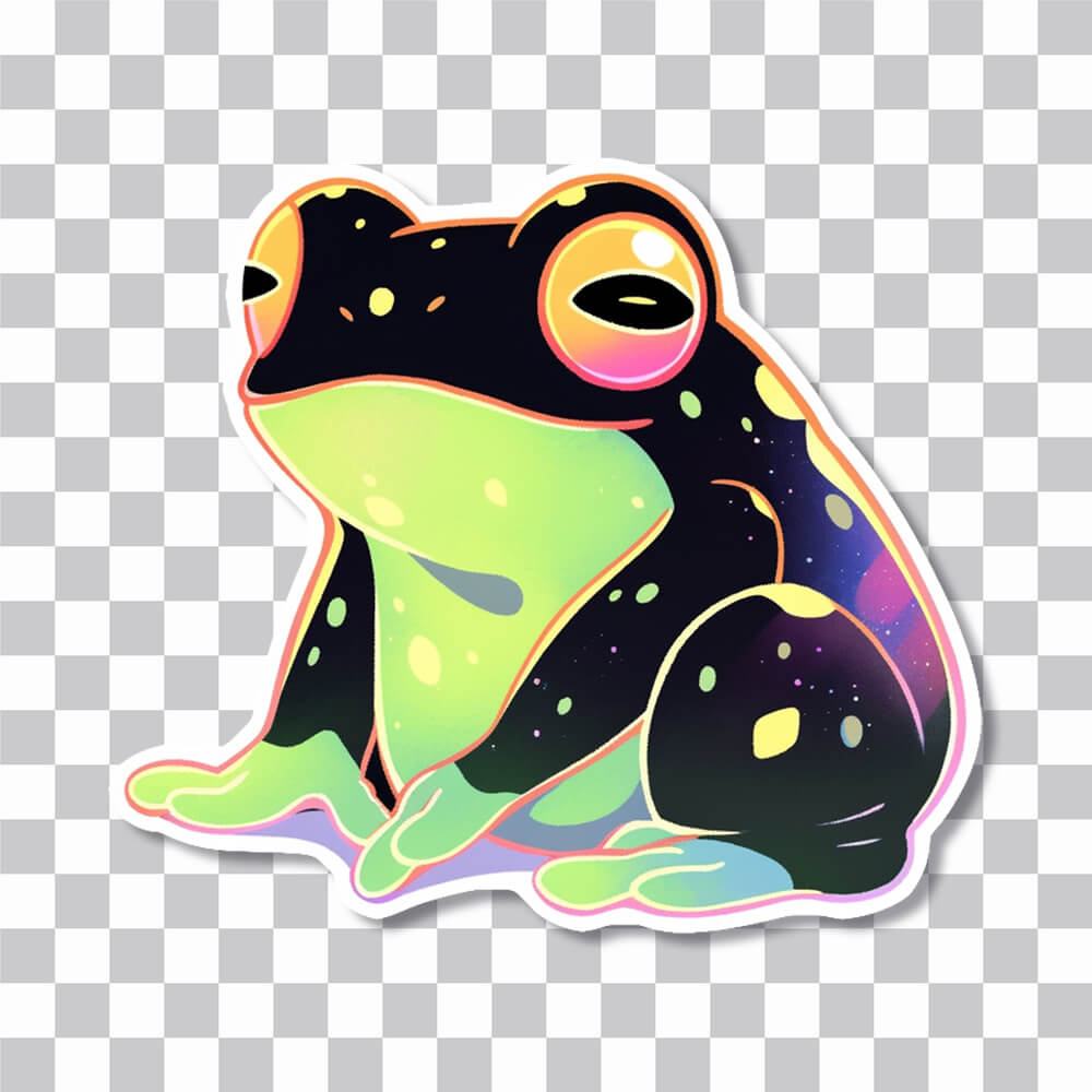 trippy frog sticker cover