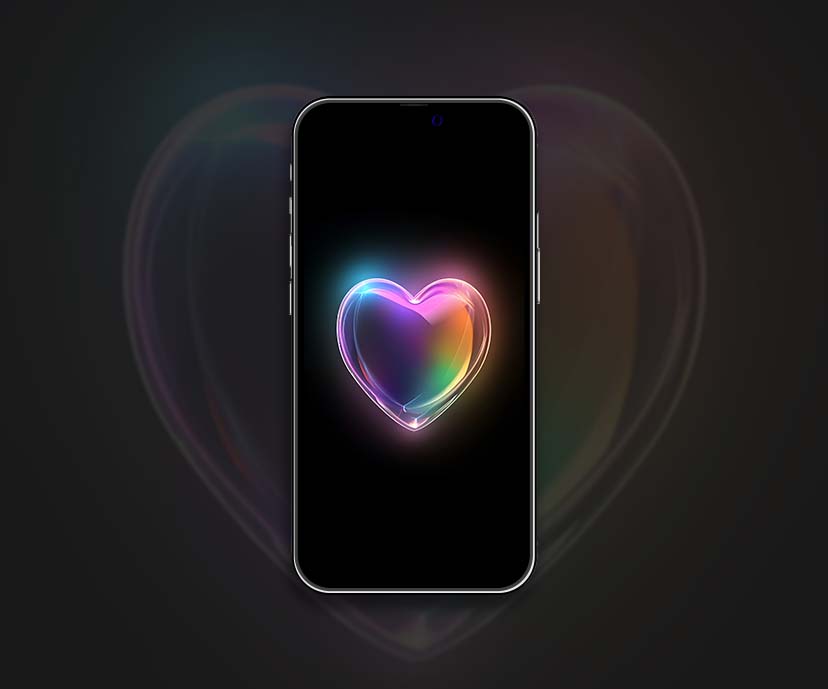 aura heart black wallpapers collection