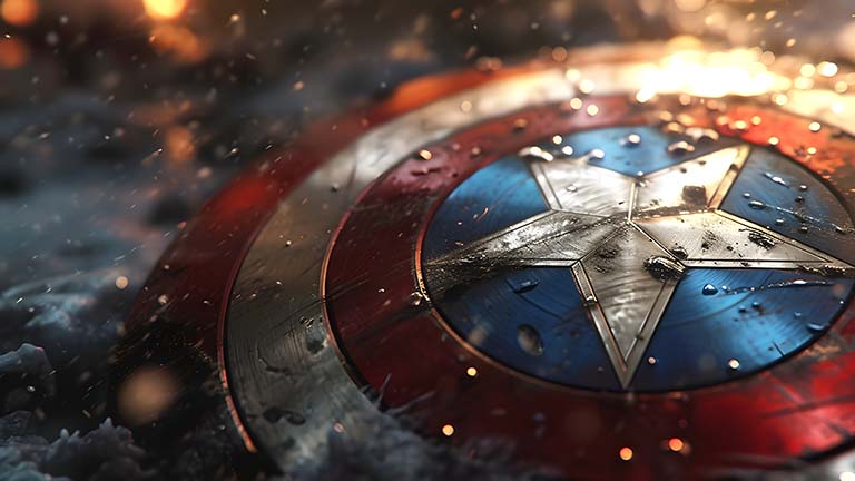captain america shield desktop wallpaper cover