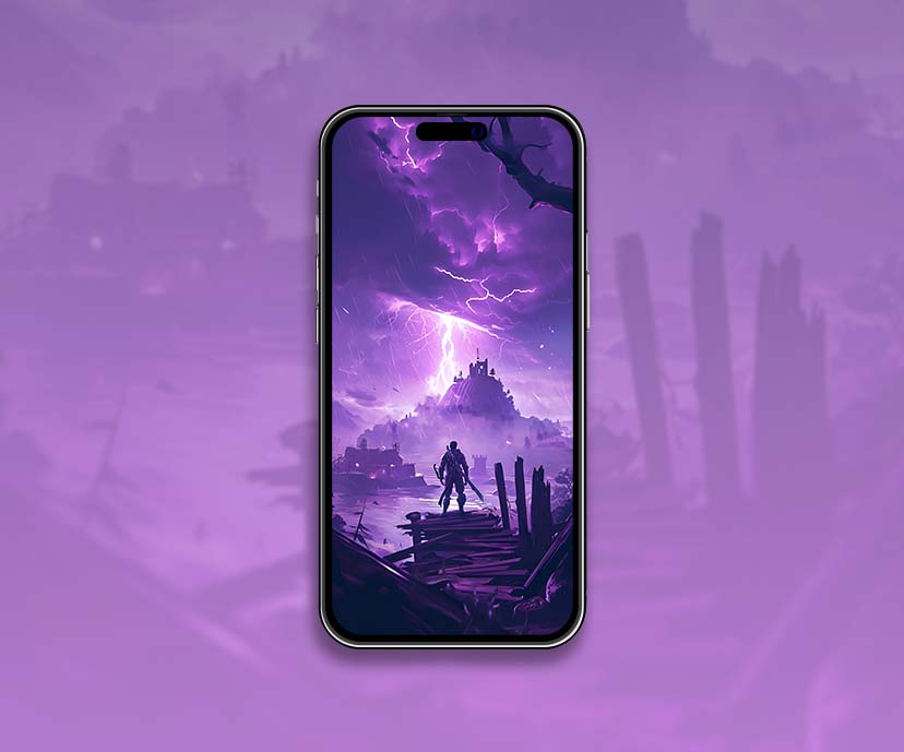 epic fortnite purple wallpapers collection
