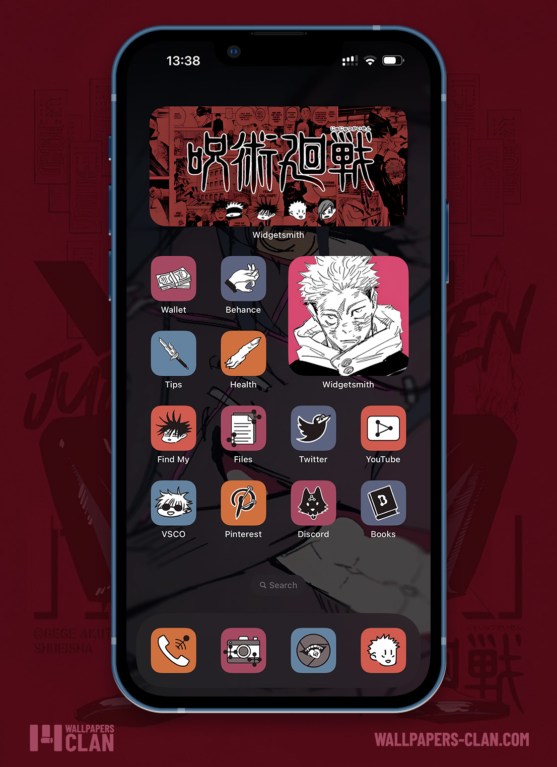 jujutsu kaisen app icons pack preview 3