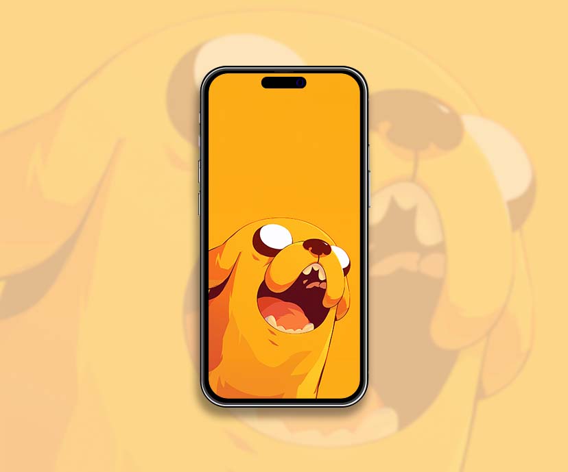 adventure time jake the dog yellow aesthetic wallpapers collection