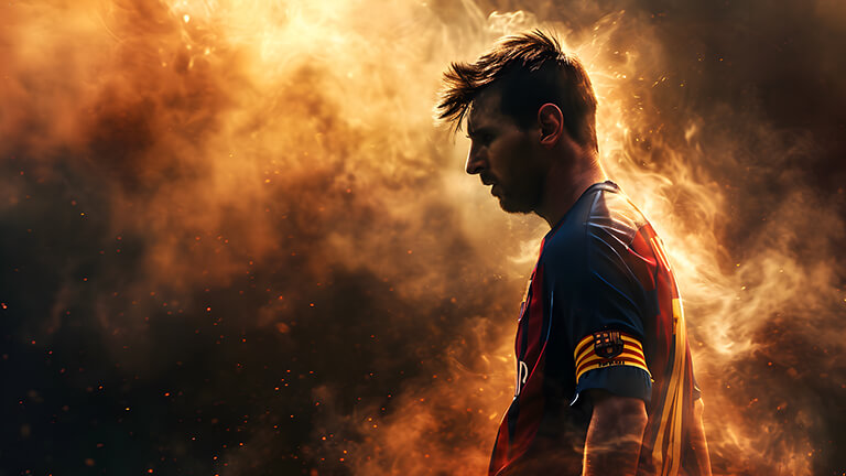Esthétique Lionel Messi Marron Fond d’écran Couverture