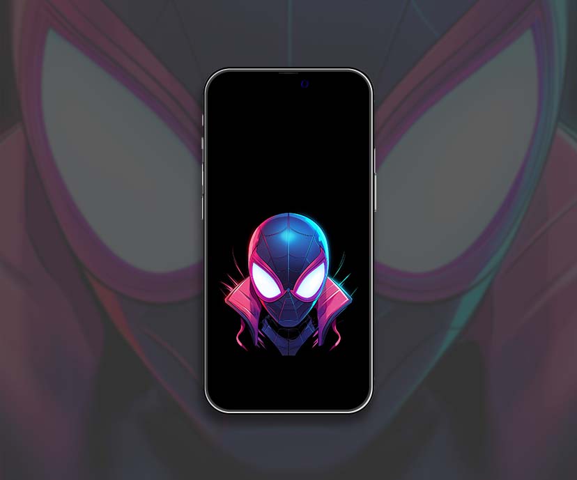 aesthetic miles morales head black wallpapers collection