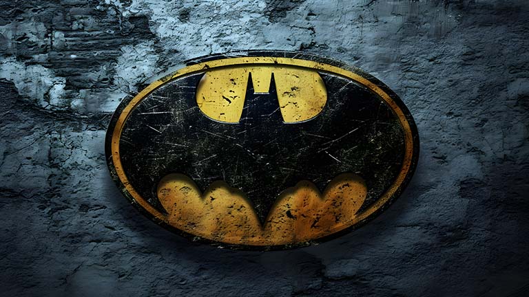 batman logo grunge style desktop wallpaper cover