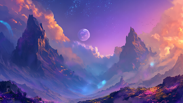 beautiful fantasy landscape desktop wallpaper cover