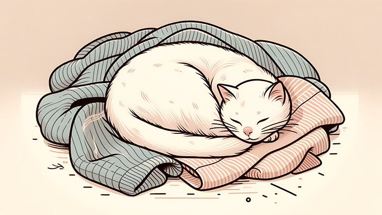 chat dormant sur serviette beige couverture de fond d’écran