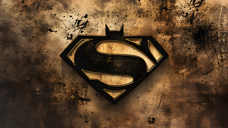 dc comics superman batman logo desktop wallpaper cover