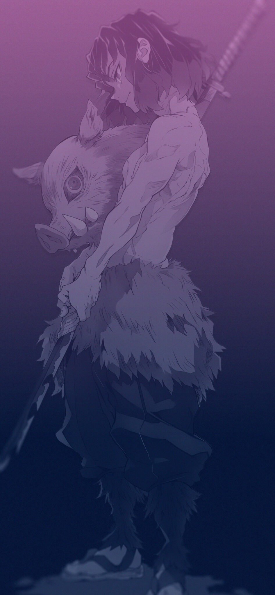 🐗 Demon Slayer Inosuke Wallpaper - Aesthetic Anime Wallpaper