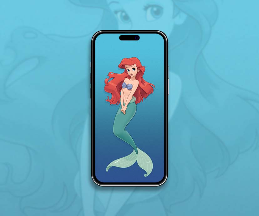 Disney Mermaid Ariel Collection de fonds d’écran bleus