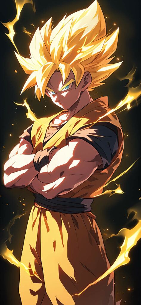 🔥💥 Goku Super Saiyan Dragon Ball Z Wallpapers for iPhone - Wallpapers Clan