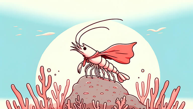 superhero crayfish with cape desktop wallpaper cover