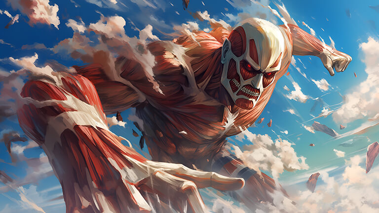aot titan fight epic desktop wallpaper cover