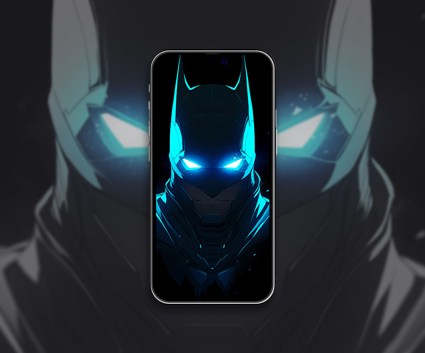 batman glowing blue eyes black wallpapers collection