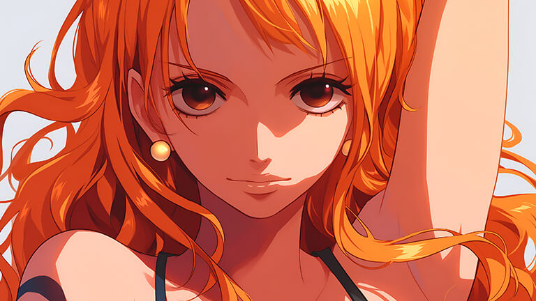 Belle couverture de fond d’écran Nami One Piece