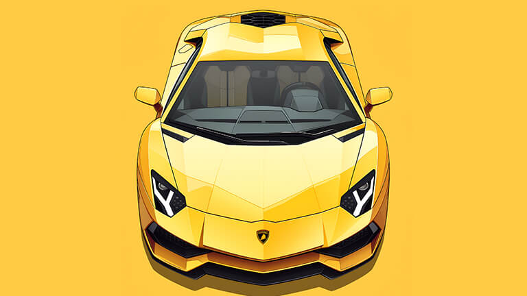 Lamborghini Aventador Jaune Fond d’écran Couverture