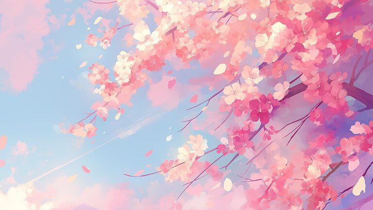 spring blooming tree desktop wallpaper cover