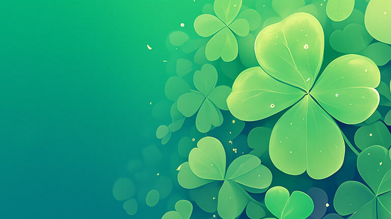St Patricks Day Shamrocks vert couverture de fond d’écran