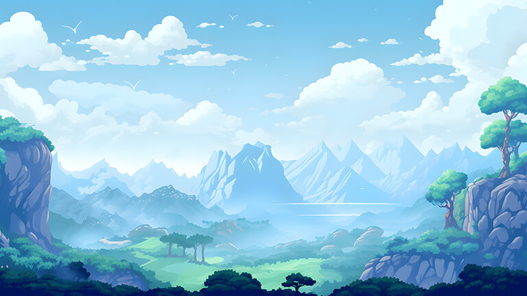 aesthetic landscape background desktop wallpaper cover