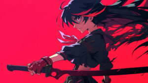 Akame Ga Kill Red Anime Desktop Wallpaper - Anime 4K Wallpaper