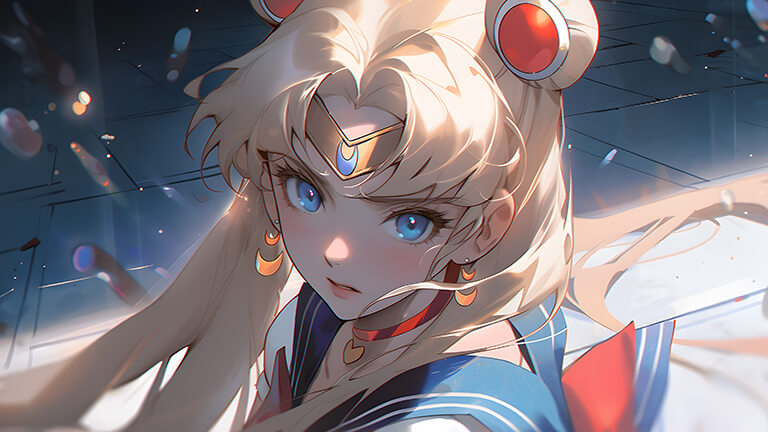 anime aesthetic sailor moon desktop wallpaper cover