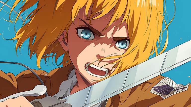AOT Armin Arlert Fierce Anime Fond d’écran Couverture