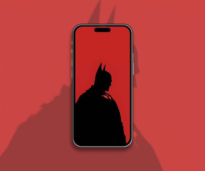 Batman collection de fonds d’écran minimalistes rouge noir