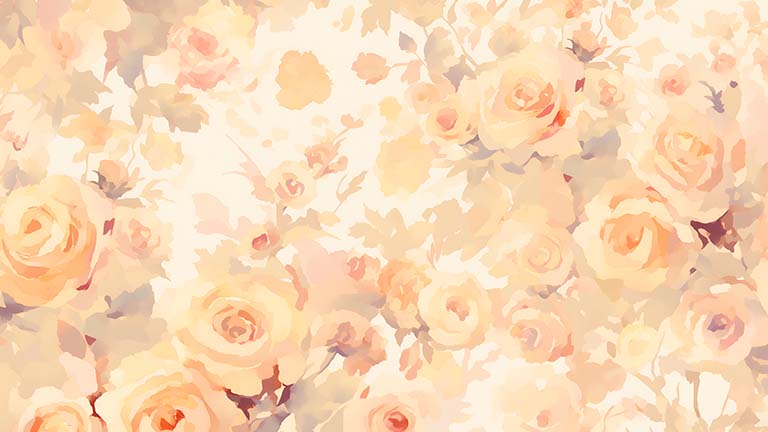 beige roses aesthetic desktop wallpaper cover