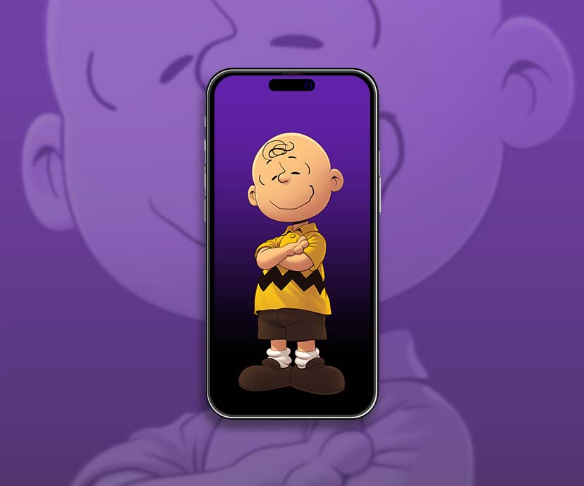 Charlie Brown collection de fonds d’écran violet foncé