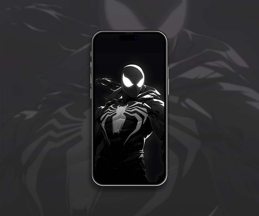 Genial colección de fondos de pantalla de Spiderman negro