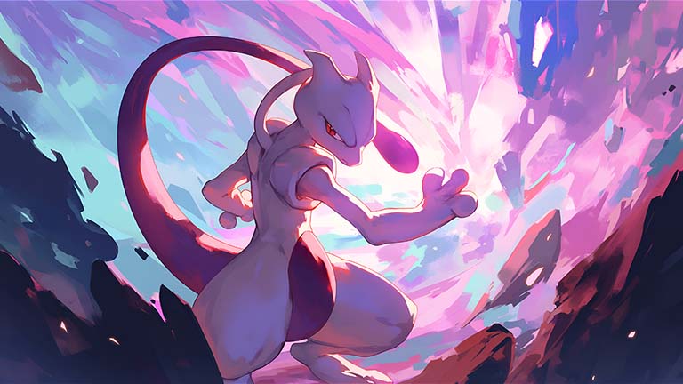 cool pokemon mewtwo desktop wallpaper cover
