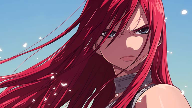 Fairy Tail Erza Scarlet Anime Fond d’écran Couverture