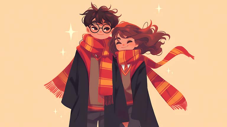Harry Potter Hermione Granger Couverture de fond d’écran mignon