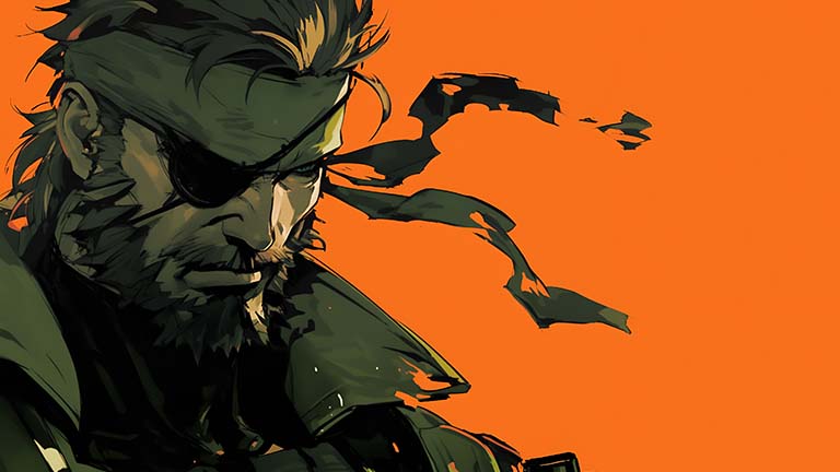 Metal Gear Solid Snake Cool Orange Fond d’écran Couverture