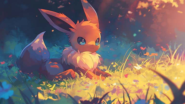 pokemon eevee awesome desktop wallpaper cover