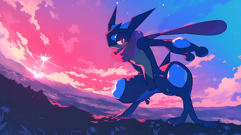 pokemon greninja beautiful desktop wallpaper cover