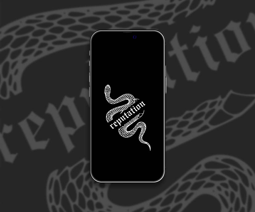 Taylor Swift Réputation Serpent Logo Collection de fonds d’écran noirs