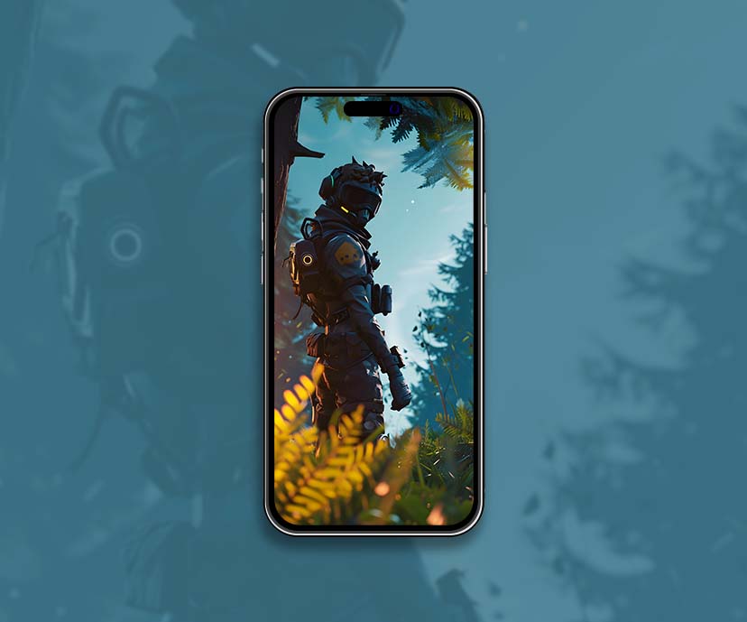 fortnite soldier in forest wallpapers collection