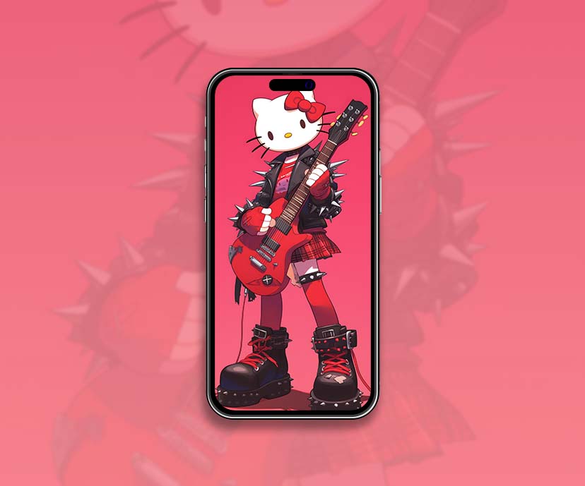 hello kitty punk style wallpapers collection